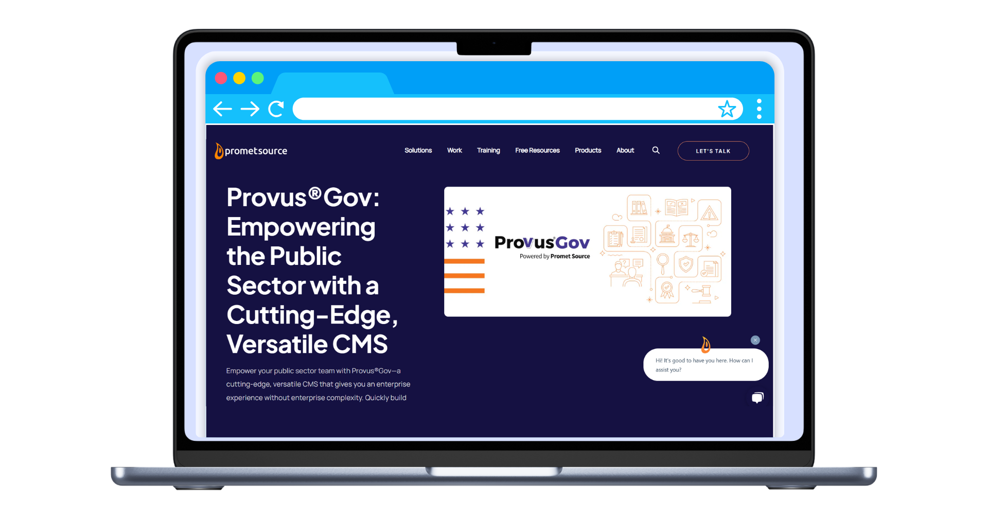 Provus®Gov on laptop