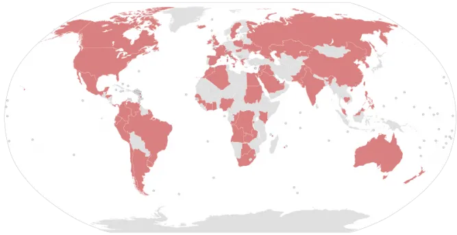 Countries where politicians were implicated in Panama Papers
