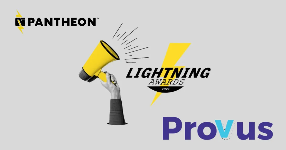 Provus® Wins Pantheon's Lightning Award for Innovation