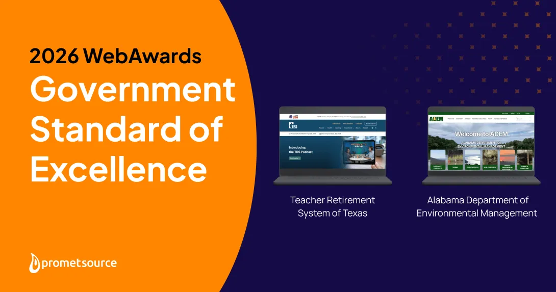 2026 WebAwards Government Standard of Excellence